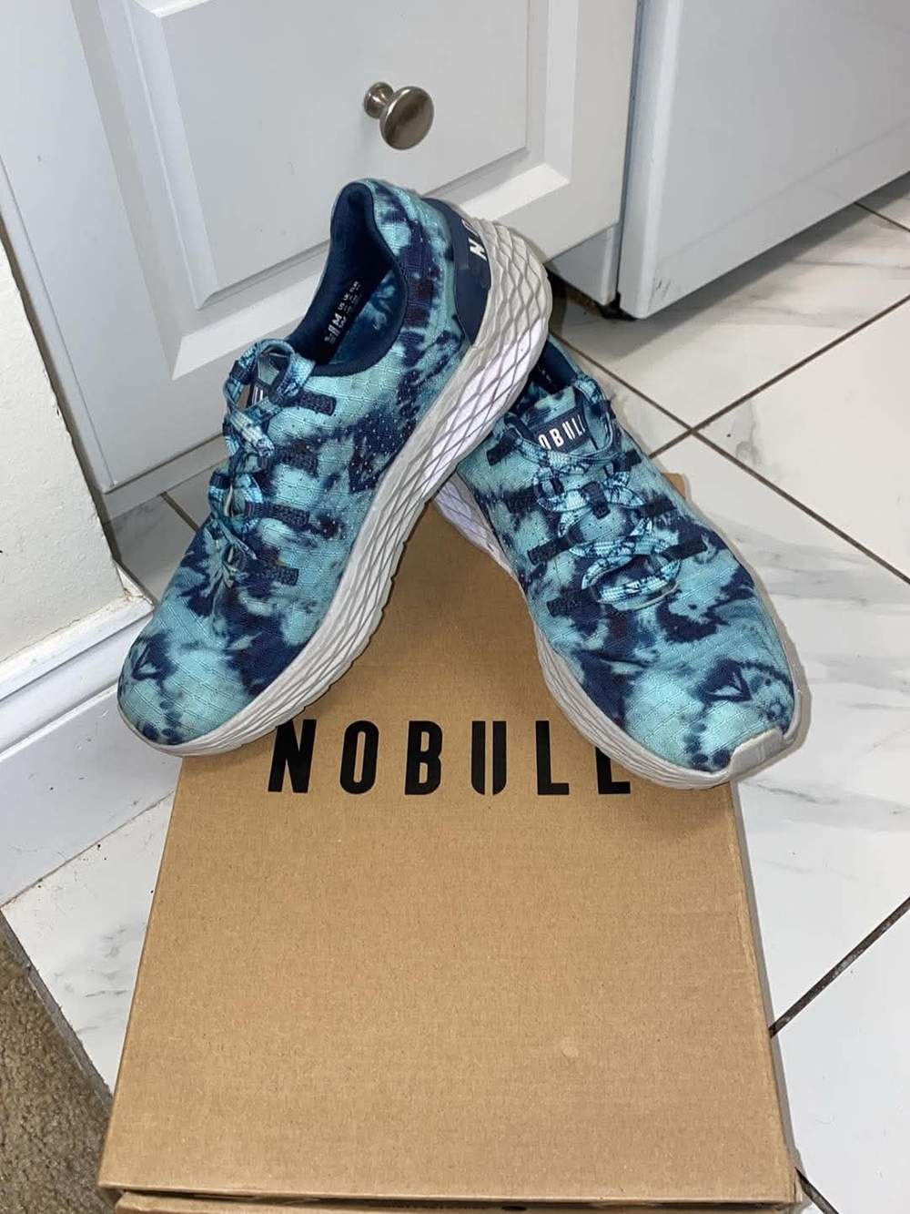 NOBULL Women’s Blue Tie-Dye Trainers